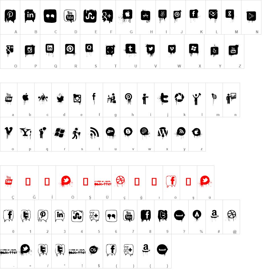 Nightmare on Social Media font